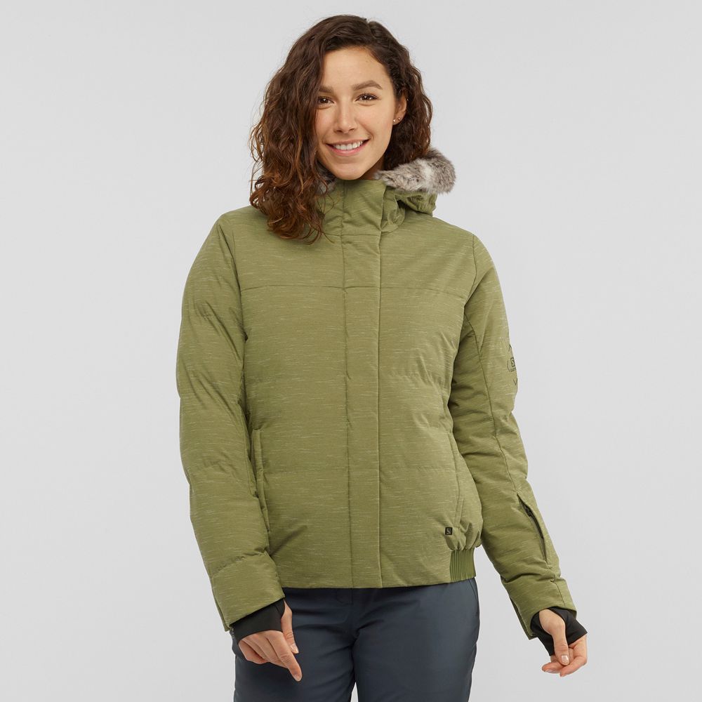 Army green deals ski jacket